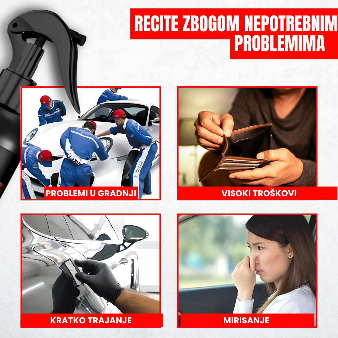 Zaštitni vosak u spreju za popravak ogrebotina